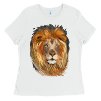 White Lion Head Ladies Tee - LillyAllenDesigns