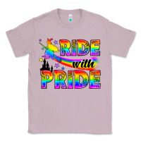 Lilac Western LGBTQ+ Ride With Pride Classic Tee - BundleAndBundleShop
