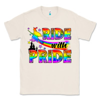 Natural Western LGBTQ+ Ride With Pride Classic Tee - BundleAndBundleShop