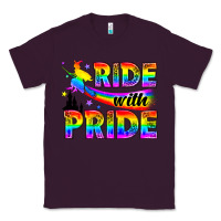 Plum Western LGBTQ+ Ride With Pride Classic Tee - BundleAndBundleShop