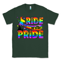 Sports Green Western LGBTQ+ Ride With Pride Classic Tee - BundleAndBundleShop