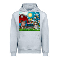 Heather Grey happy easter Urban Hoodie - CowhideDigitalArt
