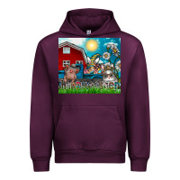 Mauve Wine happy easter Urban Hoodie - CowhideDigitalArt