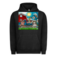 Pigment Black happy easter Urban Hoodie - CowhideDigitalArt