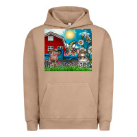 Pigment Burro happy easter Urban Hoodie - CowhideDigitalArt