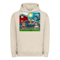 Pigment French Oak happy easter Urban Hoodie - CowhideDigitalArt