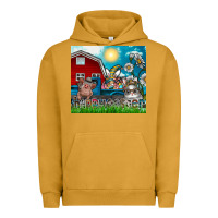 Pigment Peanut Butter happy easter Urban Hoodie - CowhideDigitalArt