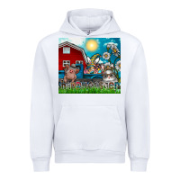 White happy easter Urban Hoodie - CowhideDigitalArt