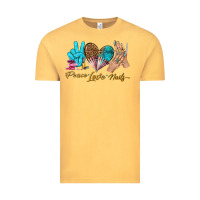 Vintage Mustard peace love nails bbs Vintage Tee - BundleAndBundleShop