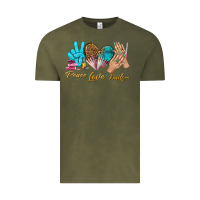 Vintage Olive peace love nails bbs Vintage Tee - BundleAndBundleShop