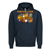 Pumpkin Farm Zipper Hoodie | Teevron
