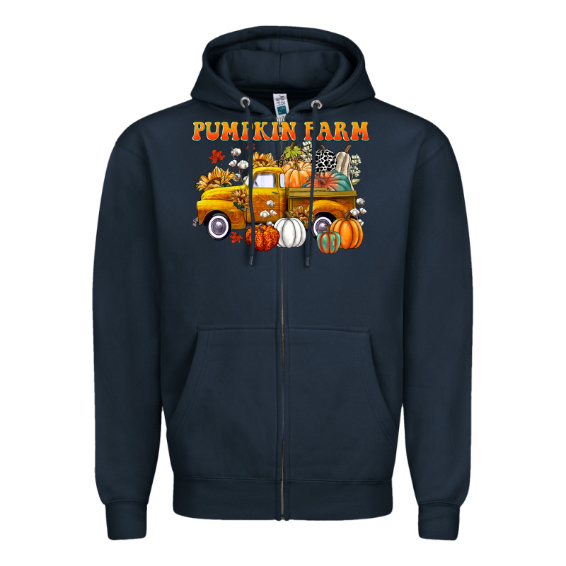 Pumpkin Farm Zipper Hoodie by CowGirlArtShop | Teevron