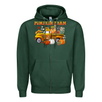 Sports Green pumpkin farm Zipper Hoodie - CowGirlArtShop
