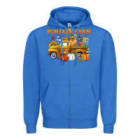 True Royal pumpkin farm Zipper Hoodie - CowGirlArtShop