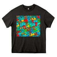 Asphalt autism awareness puzzle Heavy Core Tee - BarkalooDesign