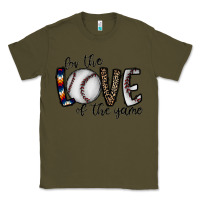 Army Green for the love of the game baseball Classic Tee - CowhideDigitalArt
