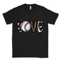 Black for the love of the game baseball Classic Tee - CowhideDigitalArt