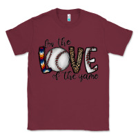 Burgundy for the love of the game baseball Classic Tee - CowhideDigitalArt