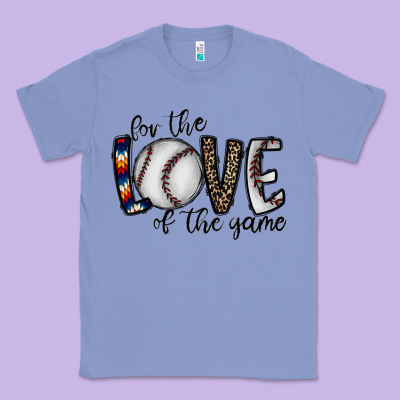 For The Love Of The Game Baseball Classic Tee Designed By Cowhidedigitalart