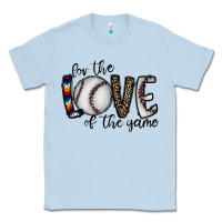 Dusty Blue for the love of the game baseball Classic Tee - CowhideDigitalArt