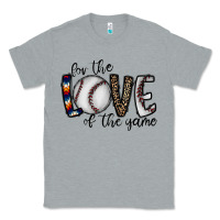 Heather Grey for the love of the game baseball Classic Tee - CowhideDigitalArt
