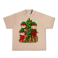 Burro Mimi Elf, Mama Elf, Child Elf Christmas Urban Heavy Tee - BundleAndBundleShop