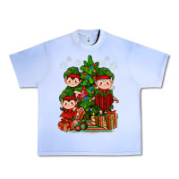Grape Ice Mimi Elf, Mama Elf, Child Elf Christmas Urban Heavy Tee - BundleAndBundleShop