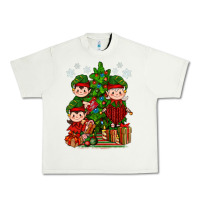 Pistachio Mimi Elf, Mama Elf, Child Elf Christmas Urban Heavy Tee - BundleAndBundleShop