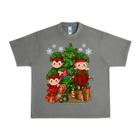 Tornado Mimi Elf, Mama Elf, Child Elf Christmas Urban Heavy Tee - BundleAndBundleShop