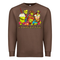 Chestnut It's Game Day Y'all Softball Coffee Cups Premium Sweatshirt - FaDigitalArtStudio