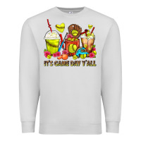Dove Grey It's Game Day Y'all Softball Coffee Cups Premium Sweatshirt - FaDigitalArtStudio