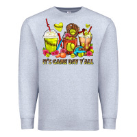 Heather Grey It's Game Day Y'all Softball Coffee Cups Premium Sweatshirt - FaDigitalArtStudio