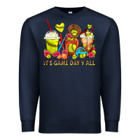 Navy It's Game Day Y'all Softball Coffee Cups Premium Sweatshirt - FaDigitalArtStudio