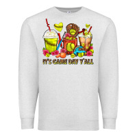 Oatmeal Heather It's Game Day Y'all Softball Coffee Cups Premium Sweatshirt - FaDigitalArtStudio