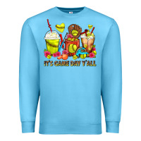 Ocean Blue It's Game Day Y'all Softball Coffee Cups Premium Sweatshirt - FaDigitalArtStudio