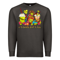 Smoke It's Game Day Y'all Softball Coffee Cups Premium Sweatshirt - FaDigitalArtStudio