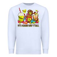 White It's Game Day Y'all Softball Coffee Cups Premium Sweatshirt - FaDigitalArtStudio
