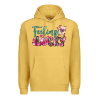 Antique Gold feeling lucky Premium Hoodie - OliviaCreatesArt