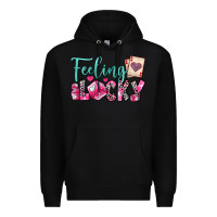 Black feeling lucky Premium Hoodie - OliviaCreatesArt