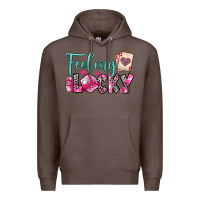 Coffee feeling lucky Premium Hoodie - OliviaCreatesArt