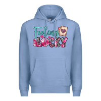 Colony Blue feeling lucky Premium Hoodie - OliviaCreatesArt