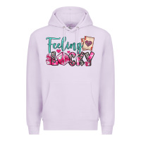 Lilac feeling lucky Premium Hoodie - OliviaCreatesArt