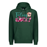 Sports Green feeling lucky Premium Hoodie - OliviaCreatesArt