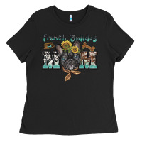 Black french bulldog mom Ladies Tee - BarkalooDesign