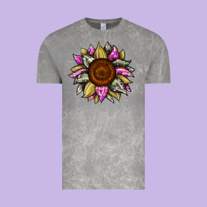 Sunflower Camouflage Vintage Tee Designed By Jahusdesignshop