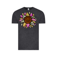 Vintage Black sunflower camouflage Vintage Tee - JahusDesignShop