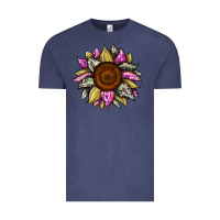 Vintage Denim sunflower camouflage Vintage Tee - JahusDesignShop