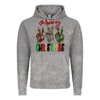 Cloud Rock Merry Christmas skeleton hands Vintage Hoodie - NancyCooperArtShop