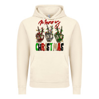 Vintage Artic Merry Christmas skeleton hands Vintage Hoodie - NancyCooperArtShop
