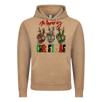 Vintage Coffee Merry Christmas skeleton hands Vintage Hoodie - NancyCooperArtShop